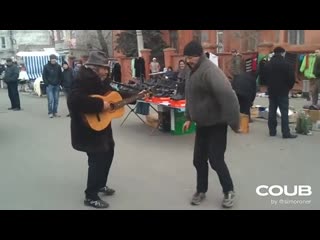 dancing in the market