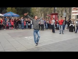 chechens and georgians dancing lezginka in georgia 